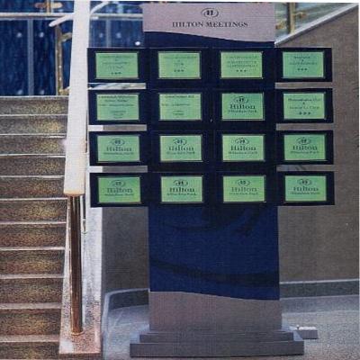 Digital Signage Solution in einem Hilton Hotel